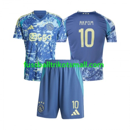 Fußballtrikots Ajax Amsterdam Chuba Akpom 10 Kinder 2024-2025 Kurzarm Auswärts-trikot kaufen